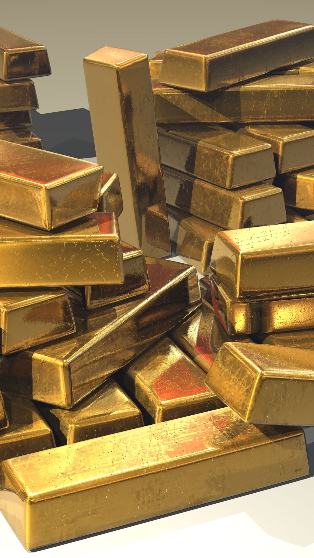 Gold bars; global gold ETFs closed the first half of 2026 with US$8 billion of net inflows