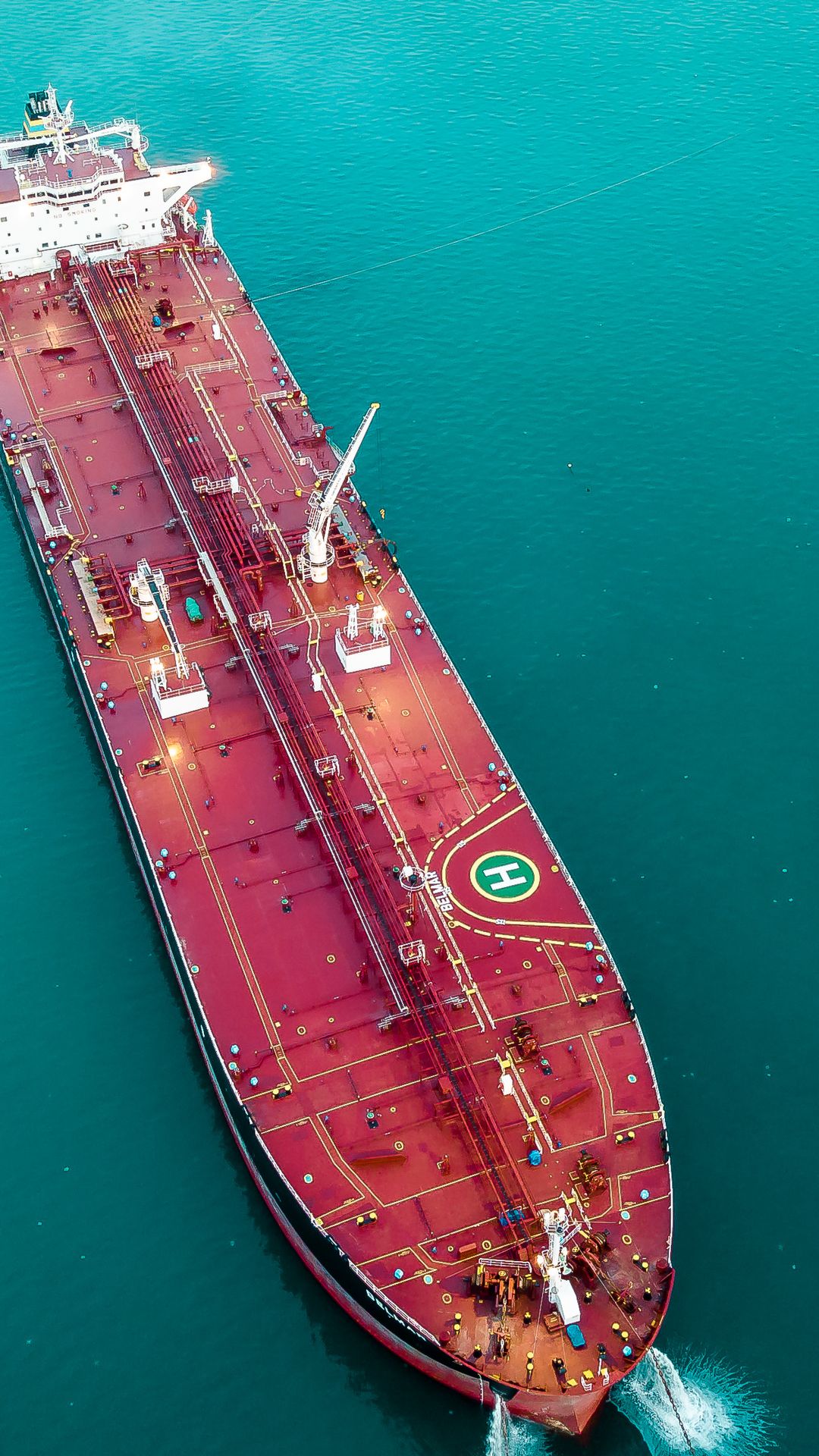 A crude-oil tanker under way at sea; Persian Gulf tanker rates nearly doubled in the week to July 17, 2026.