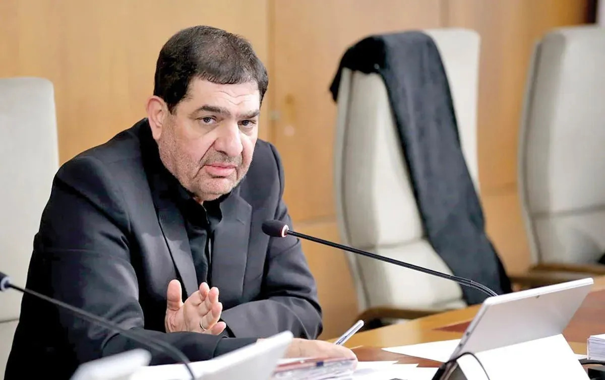 Mohammad Mokhber, Iran's first vice president, in the 1 August 2026 report on his statement.