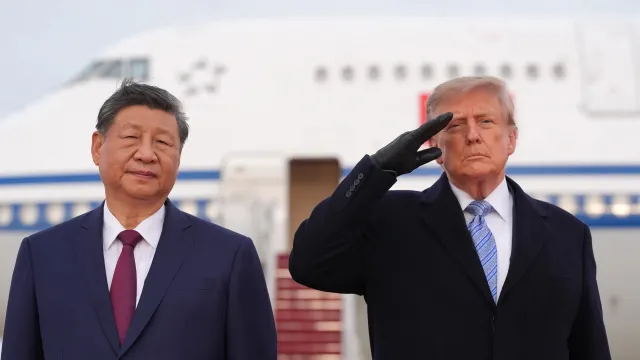 Trump welcomes Xi Jinping at Joint Base Andrews, September 23, 2026
