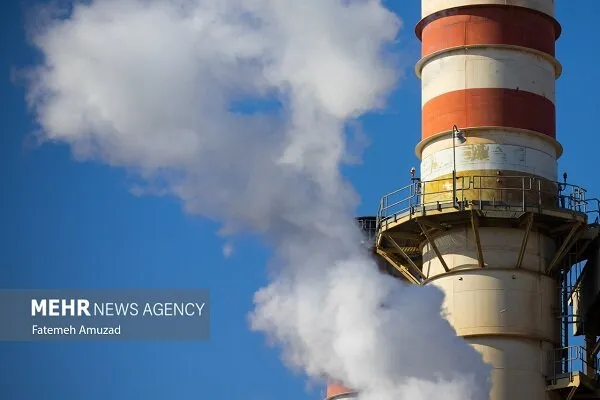 A view of equipment at an Iranian thermal power plant