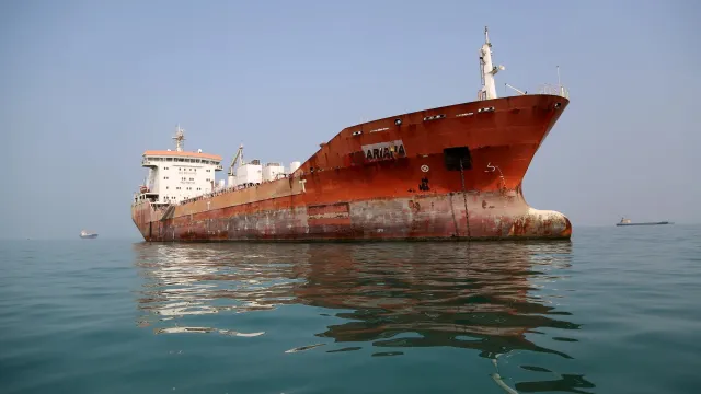 Tankers in waters near Bandar Abbas in the Strait of Hormuz (archival)