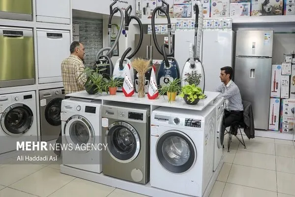 Home appliances in Iran's market, archive photo