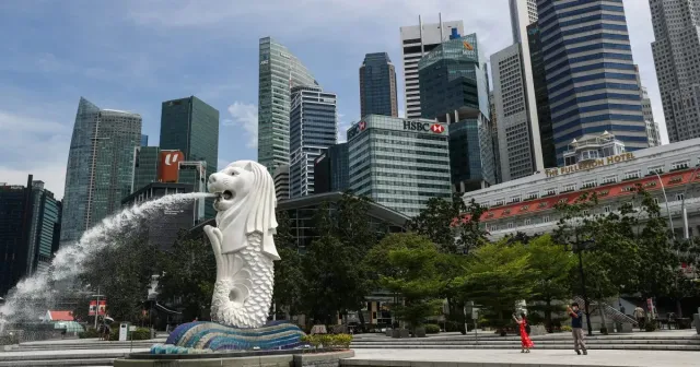 Image accompanying Al Jazeera's report on Singapore's economy